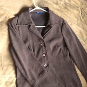 VTG Brown Longline Suede